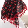 foulard original rouge et noir