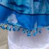 foulard bleu turquoise