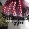 Foulard original rouge et noir