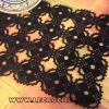 Napperon au crochet noir
