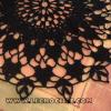 Napperon au crochet noir